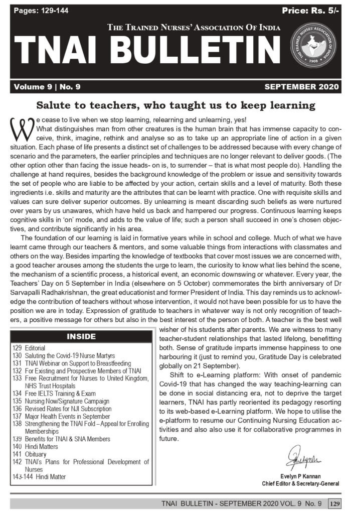 tnai bulletin september 2020